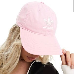 Adidas pink embroidered hat